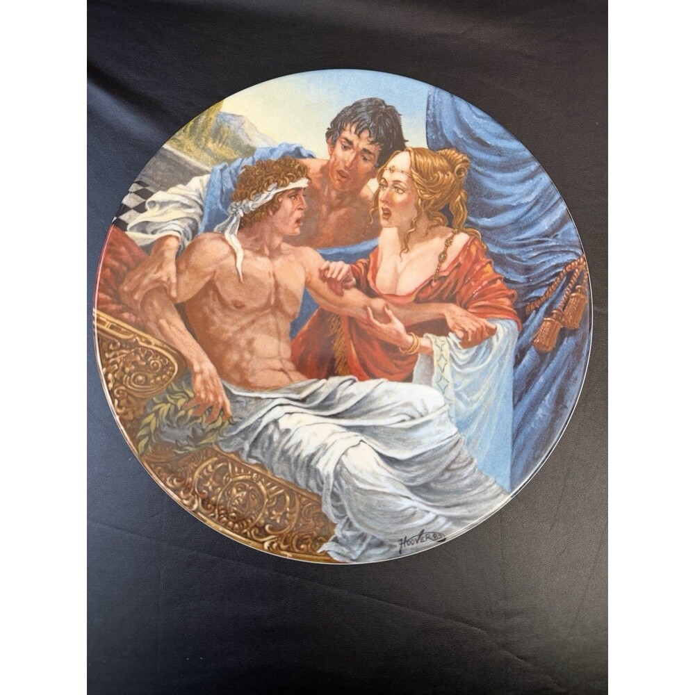 The Knight’s Tale Collector Plate G.A. Hoover Canterbury Tales Longton Crown